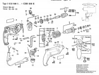 Bosch 0 603 169 542 CSB 550 E Percussion Drill 240 V / GB Spare Parts CSB550E